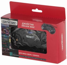img 1 attached to 🕹️ Explore the Ultimate Retro Gaming Experience with Gamepad Retro Genesis Controller 16 Bit Arcade Max - Black