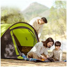 img 4 attached to Tent tracking double Xiaomi ZaoFeng Camping Double Tent, green