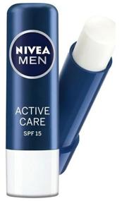 img 1 attached to 🧔 Nivea Active Care SPF 15 Lip Balm for Men