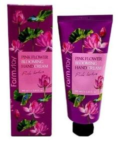 img 4 attached to Farmstay Pink flower blooming Pink lotus hand cream, 100 ml