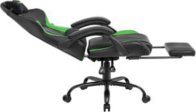 img 3 attached to Gaming computer chair VMMGAME THRONE, upholstery: imitation leather, color: acid green