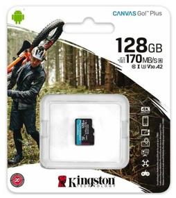 img 3 attached to Kingston Canvas Go! Plus microSDXC 128 GB Class 10, V30, A2, UHS-I U3, R/W 170/90 MB/s, SD адаптер