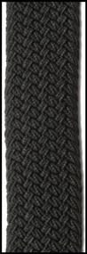 img 4 attached to Braided elastic strap / Black / Length 100cm Width 3cm