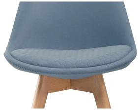 img 4 attached to Chair Woodville Bonuss, solid wood/velor, solid wood, color: light blue
