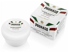 img 4 attached to Proraso Sensitive Green Tea Shaving Soap Jar - Shaving soap Green tea and oats 150 ml