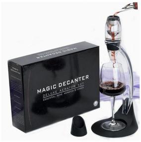 img 3 attached to Wine aerator Magic Decanter Delux Aerator Set, black