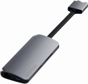 img 3 attached to USB-концентратор Satechi Dual Multimedia Adapter (ST-TCDMMA), разъемов: 3, space gray