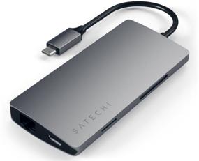 img 1 attached to USB-концентратор Satechi Aluminum Multi-Port Adapter 4K with Ethernet V2, разъемов: 6, space gray