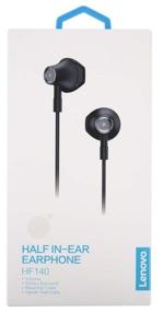 img 1 attached to Lenovo HF140 Earphones, black