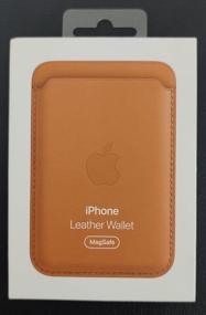 img 3 attached to Cardholder Apple iPhone Leather Wallet MagSafe - Golden Brown (Orange)