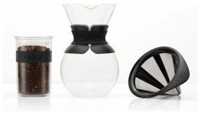 img 3 attached to Coffee pot Chemex Bodum Pour Over with reusable strainer, 1L, 11571-01S