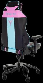 img 2 attached to Computer chair ZONE 51 Cyberpunk gaming, upholstery: imitation leather, color: fuchsia/cyan