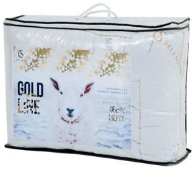 img 1 attached to Blanket SELENA Gold Line Sheep wool all-season, 140 x 205 cm, white