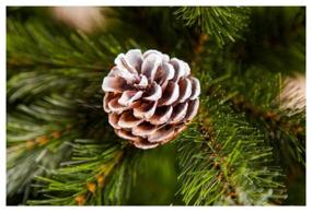 img 3 attached to 🎄 Fir-tree Triumph Tree Geneva: 260 cm Snow-Covered Artificial Tree with Cones - Perfect for a Festive Ambience!