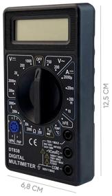 img 2 attached to Переносной цифровой мультиметр с звуковой непрерывностью и термопарой (электрический тестер) LTX DT-838
