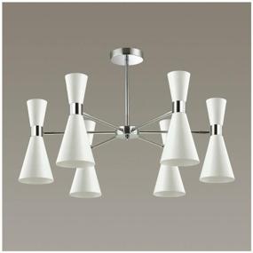 img 3 attached to Chandelier Lumion 3661/6C, E14, 360 W, number of lamps: 6 pcs., armature color: chrome, shade color: white