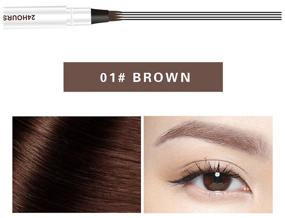img 1 attached to VIBELY Карандаш для бровей Liquid eyebrow pencil, оттенок 01 brown