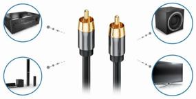 img 1 attached to Digital coaxial cable RCA - RCA / Coaxial / SPDIF / Tulips / Laita bells 1.5m. Black