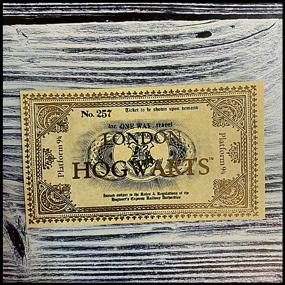 img 4 attached to 🚂 Magical Bundle: Original Hogwarts Letter & Self-Filling Hogwarts Express Ticket with Snitch and Deathly Hallows Pendants