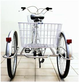 img 3 attached to Tricycle for adults IZH-BIKE Farmer (Farmer) 24" Silver