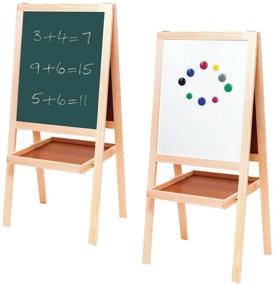 img 2 attached to Drawing board for children BRAUBERG double sided, 235519 green/white