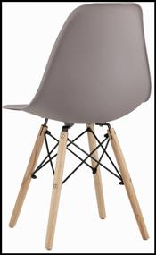 img 4 attached to Set of chairs STOOL GROUP Style DSW, metal, 4 pcs. color: dark gray