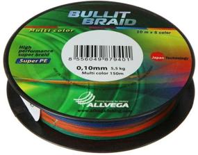 img 1 attached to Braided cord ALLVEGA BULLIT BRAID d=0.12 mm, 150 m, 7.1 kg, multicolor, 1 pc.