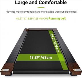 img 1 attached to Get Fit At Home With ONETWOFIT Folding Treadmill- Max Speed Of 7.46 MPH, Fixed Incline, 264 Lbs Weight Capacity, Space Saving Design - Perfect For Office Or Home Use!