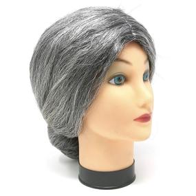 img 3 attached to Get The Perfect Granny Look With Skeleteen'S Silver Bun Old Lady Wig - Great For Costume Parties And Halloween - 1 Piece