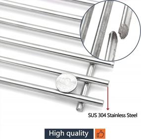img 2 attached to Upgrade Your Grilling With Hongso'S Durable Stainless Steel Grill Grates For Weber Genesis And Spirit Models!