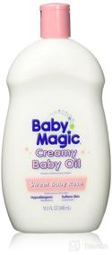 img 1 attached to Baby Magic Creamy Baby Oil 16.5oz Sweet Baby Rose (3 Pack) - Nourishing Moisturizer for Delicate Skin