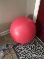 img 1 attached to Extra Thick Exercise Ball For Workout Fitness Balance - Gruper Yoga Ball In 45-75Cm - Anti Burst Yoga Chair For Home And Office With Hand Pump & Workout Guide Access Included review by Sean Castator