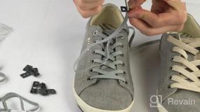 img 6 attached to Эластичная система шнурков: шнурки Xpand No-Tie - подходят для обуви для взрослых и детей любого размера