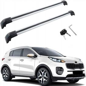 img 4 attached to MotorFansClub Roof Rack Cross Bars For KIA Sportage 2016-2023 | Cargo Luggage Rack And Baggage Carrier Compatible