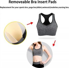 img 3 attached to 3 Pairs Triangle Bra Pad Inserts For A-C Cup Bikinis, Tops & Sports Bras