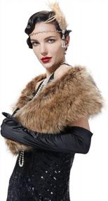 img 2 attached to Stay Warm And Elegant With BEATELICATE'S Faux Fur Shawl Wrap For Women'S Winter Weddings