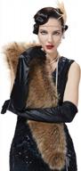 stay warm and elegant with beatelicate's faux fur shawl wrap for women's winter weddings logo