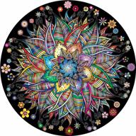 challenge your color skills with bgraamiens puzzle flower whisper-1000 round pieces jigsaw for all ages логотип