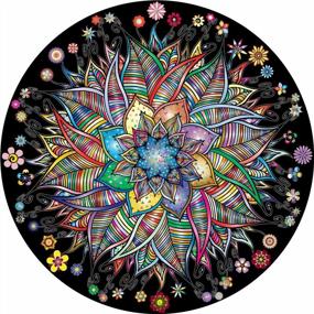 img 4 attached to Challenge Your Color Skills With Bgraamiens Puzzle Flower Whisper-1000 Round Pieces Jigsaw For All Ages