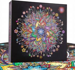 img 2 attached to Challenge Your Color Skills With Bgraamiens Puzzle Flower Whisper-1000 Round Pieces Jigsaw For All Ages
