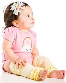 img 3 attached to Cute And Cozy: Set Of Three JuDanzy Leg Warmers For Baby Girls Of All Ages