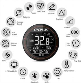 img 2 attached to CYCPLUS GPS Bike Computer, Wireless Cycling Computer, ANT+ Bluetooth Bicycle Computer Mini Speedometer Odometer Waterproof MTB Tracker, Rechargeable With 2.5 Inch Screen For Bikers Outdoor Cycling