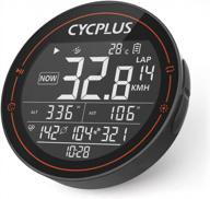 cycplus gps bike computer, wireless cycling computer, ant+ bluetooth bicycle computer mini speedometer odometer waterproof mtb tracker, rechargeable with 2.5 inch screen for bikers outdoor cycling logo