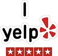 наклейка yelp vinyl bright print логотип