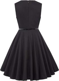 img 3 attached to Kate Kasin Sleeveless Vintage K250 Black Girls' Clothing : Dresses