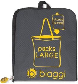 img 3 attached to Shark Tank Approved: Biaggi Gray Packable Shopper - 16-Inch Convenient And Compact