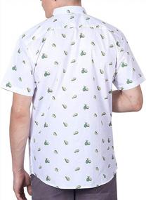 img 2 attached to Men'S Short Sleeve Button Down Printed Shirts - Over 45 Novelty Prints, Size Small To 4XL