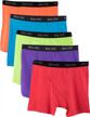 5-pack of bolter men's cotton spandex all day boxer briefs - comfort & durability! logo