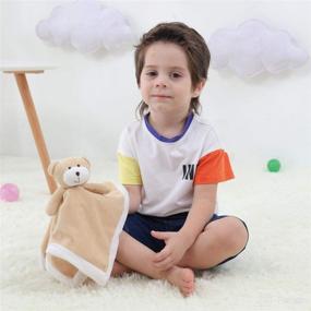 img 1 attached to Apricot Lamb Security Character Snuggler - The Perfect Nursery Bedding for Your Kids' Home Store