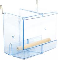 🐦 birds love bird feeder seed catcher tray: ideal hanging cup food dish for parrot cage - perfect for small birds lovebirds, cockatiels, canaries, sun conures, and bluebirds логотип